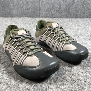 Tsubo V31-03 Shoes Mens 8 Green Gray Suede Mesh Lace Up Comfort Casual
